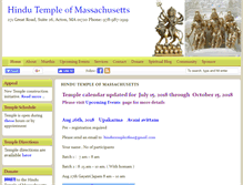 Tablet Screenshot of mahindutemple.org